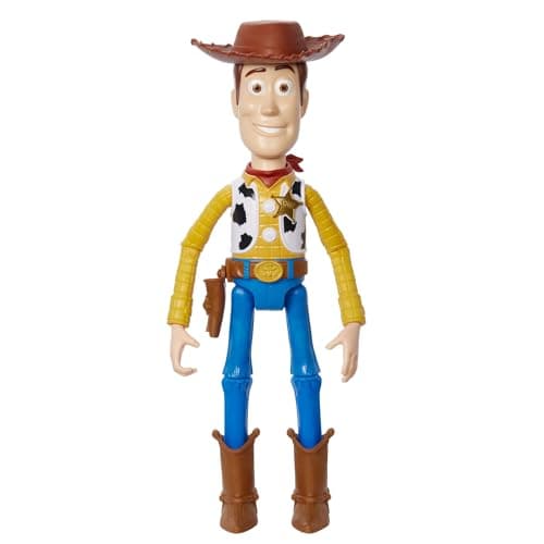 Image of Mattel Disney Pixar Woody Large Action Figure 12 in, Highly Posable Authentic Detail Toy Story Movie Collectable, Ages 3 Years & Up, HFY26