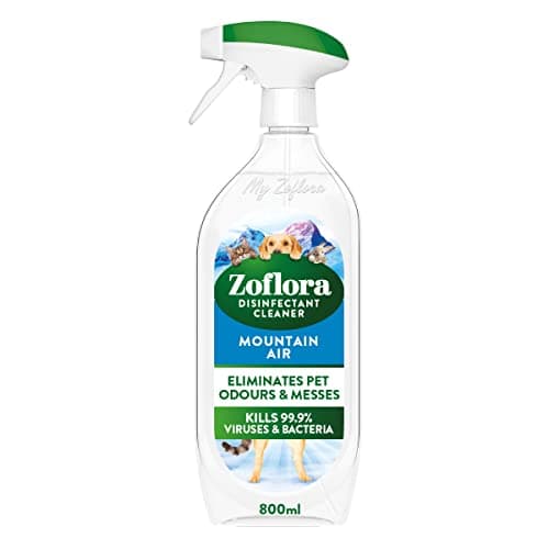 Image of Zoflora Mountain Air Multipurpose Disinfectant Trigger Spray, 1 x 800ml, Antibacterial Multi-Surface Cleaner, Pet-Safe, Kills 99.9% of Bacteria & Viruses.