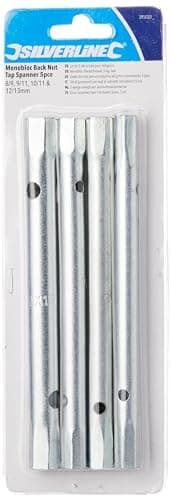 Image of Silverline Monobloc Back Nut Tap Spanner 5pce 8/9, 9/11, 10/11 & 12/13mm (395020) Multi