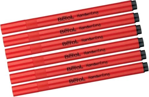 Image of Berol Handwriting Pen Stick - 6 Black