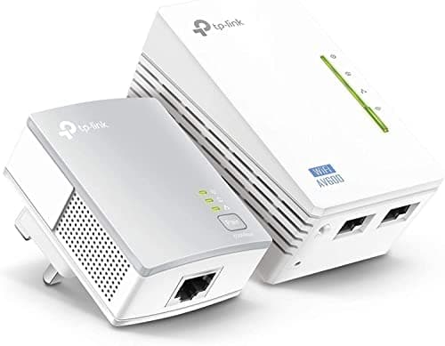 Image of TP-Link TL-WPA4220KIT 2-Port Powerline Adapter WiFi Starter Kit, Range Extender, Broadband/WiFi Extender, WiFi Booster/Hotspot, No Configuration Required, UK Plug (Renewed)
