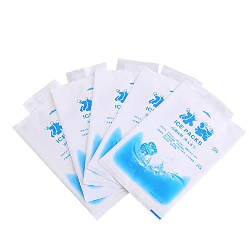 Image of Fydun Reusable Gel Ice Bags, 10pcs 200ml Ice Packs for Cool Box, Food, Vegetables, Wine Industry Use