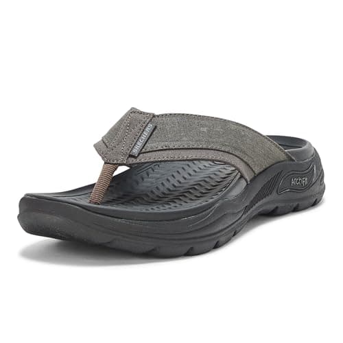 Image of Skechers Men's Arch Fit Motley Sd-Rigel Sandal, bkcc, 8 UK