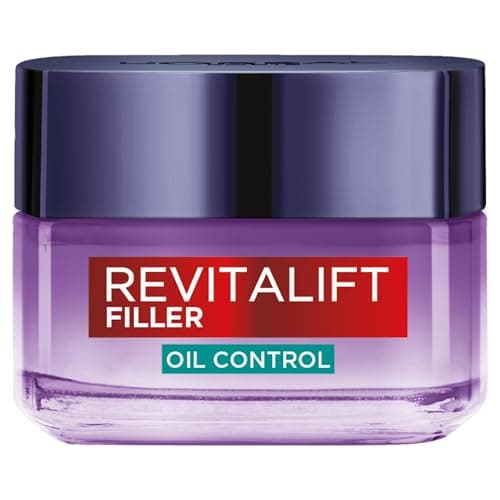 Image of L'Oréal Paris Revitalift Filler 8H Oil Control Hyaluronic Gel Cream, Reduces Oiliness & Mattifies Skin, Gel-texture cream, Actively Regulate Sebum & Instantly Replumps Skin, 50ml