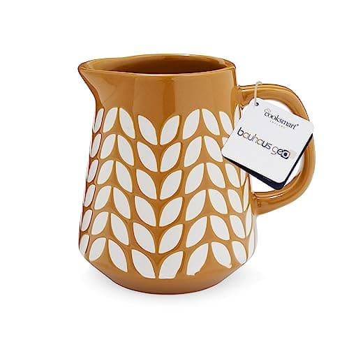 Image of Cooksmart British Designed Small Jug | Ceramic Jug for Multiple Use in The Kitchen | Jugs for Everday Use - Bauhaus Geo