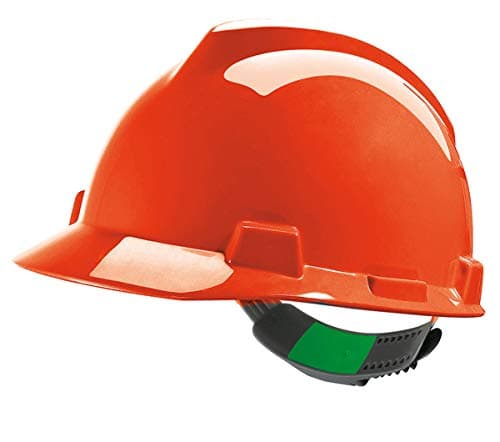 Image of MSA V-Gard Hard Hat Safety Helmet 6 Colours MSAGV Colour=Orange