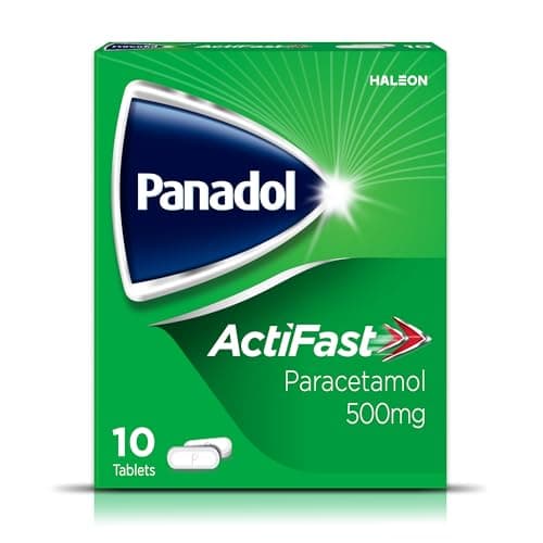 Image of Panadol ActiFast Painkillers, 500mg Paracetamol Tablets, Pain Relief for Headaches, Migraine, Backache, Period Pain and Toothache, Pack of 10