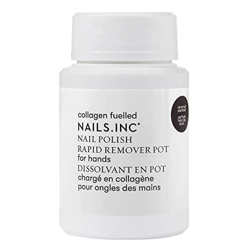 Image of Nails.INC Rapid Nail Polish Remover Pot, Formulated with Collagen to Promote Nail Strength and Growth, Coconut Scented, Acetone Free, Cruelty Free, Vegan, 50ml