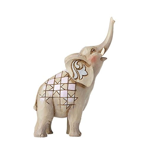 Image of ENESCO Jim Shore Heartwood Creek Miniature Elephant with Raised Trunk Figurine 4055059