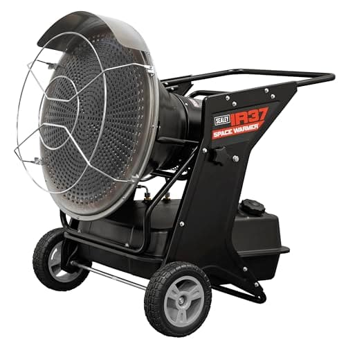Image of Sealey Ir37 Infrared Paraffin/Kerosene/Diesel Heater 28/37Kw 230V
