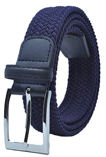 Image of Ashford Ridge Mens 33mm (1.25") Elastic Webbing Belt (Navy, Medium)