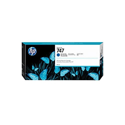 Image of HP Original P2V85A 747 Chromatic Blue Ink Cartridge 300ML