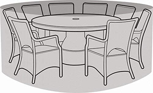 Image of Garland 8 Seater Round Furniture Set Cover - Silver Grade (W1404)
