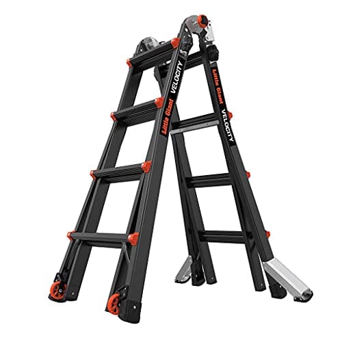 Image of Little Giant Ladders 1304-017 Velocity PRO Multi-purpose Ladders, 4 Tread, Superior Anodised Finish, EN131