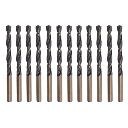 Image of Misuyue 12pcs Metal Drill Bits, 4.2mm HSS Drill Bit Sets, Carbide Twist Drill Bit for Metal Stainless Steel Aluminum Alloy, Wood Drill Bits