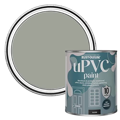 Image of Rust-Oleum Green uPVC Door and Window Paint In Gloss Finish - Tea Leaf 750ml