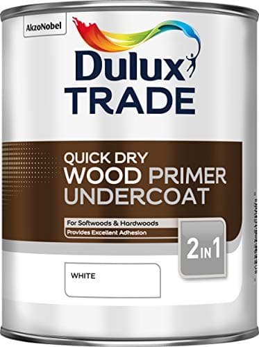 Image of Dulux Trade Quick Dry Wood Primer Undercoat 1L