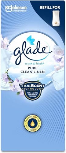 Image of Glade Touch & Fresh Refill, Air Freshener Refills for Home, Clean Linen, Pack of 12