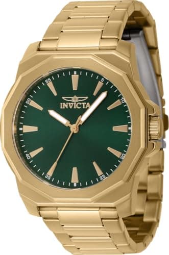 Image of Invicta Speedway 46841 Men's Watch - Waterproof - Analogue - Quartz Movement - Stainless Steel with Green dial - 42mm