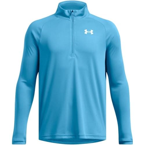 Image of Under Armour Boys Tech 2.0 Half Zip Top Junior Ether Blue 9-10 Years