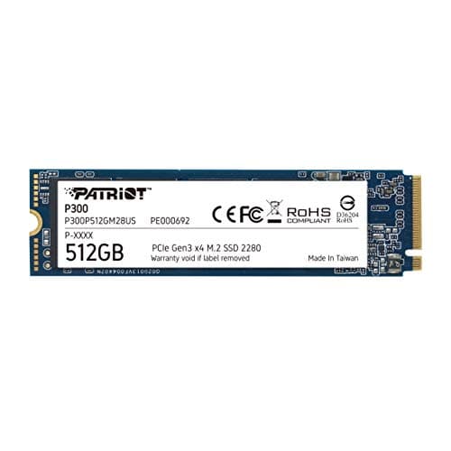 Image of Patriot P300 M.2 Pcie Gen 3 x4 512GB low-power consumption SSD