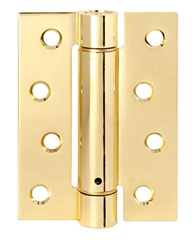 Image of Excel DH469 4" Single Action Spring Hinge, Polished Brass