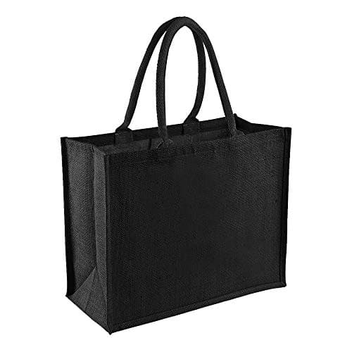 Image of Westford Mill W407 Classic Jute Shopper Bag - Eco-Friendly & Stylish