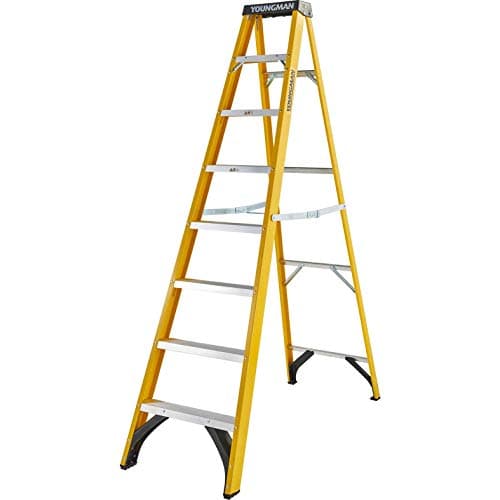 Image of Youngman 527448 Catwalk S400 Fibreglass 8 Tread Swingback Steps 2.2m
