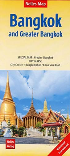 Image of Bangkok &Greater Bangkok nel.map Banglamphoo: Maßstab 1:15 000 / 1:75 000 (Nelles Map)