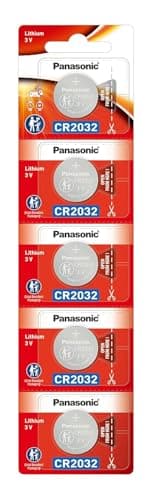 Image of Panasonic CR2032 3V Lithium Battery 2PACK X (5PC) =10 Single Use Batteries