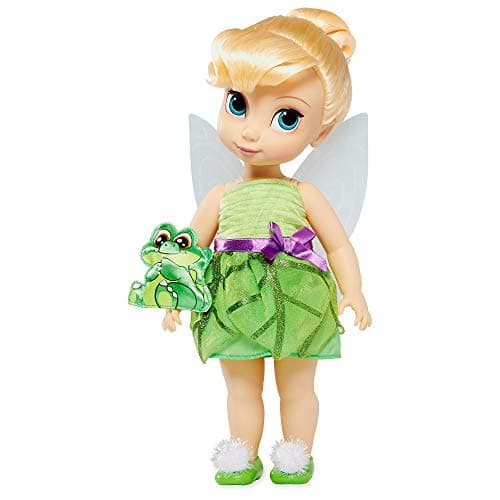 Image of Disney Animators' Collection Tinker Bell Doll - Peter Pan - 16 Inch, Molded Details, Fully Posable Toy in Satin Dress - Suitable for Ages 3+ Toy Figure