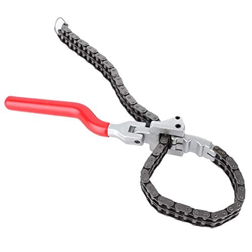 Image of Oil Filter Wrench Spanner Oil Filter Wrench Removal Tool Chain Type Oil Filter Wrench Spanner 13.8in Long Handle Ergonomic Auto Car Repairing Tool