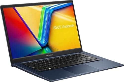 Image of ASUS Vivobook 14" FHD Laptop | Intel Core i3-1215U | Intel Iris Xe Graphics | HDMI | Blue | 8GB RAM | 128GB SSD | Windows 11 S | Bundle with USB 3.0 Hub