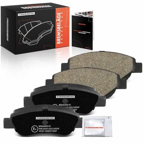 Image of Frankberg Brake Pad Set incl. 4x Pads Front Compatible with Aygo B4 C1 II PA PS 108 107 PM PN C1 PM PN Replace# 044650H031,044650H030