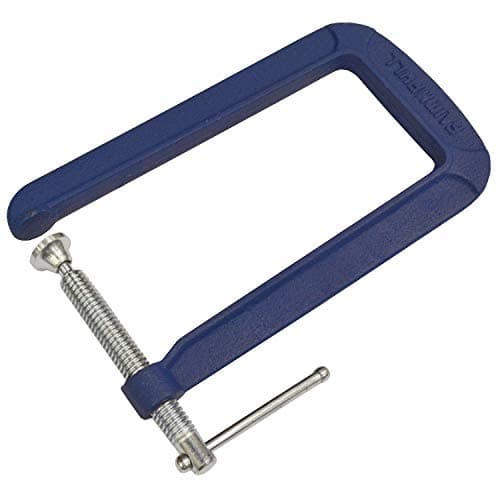 Image of Faithfull FAIG8DT-TB 200mm 8-inch G-Clamp Deep Throat with 85mm 3-inch Cap, Multicolour