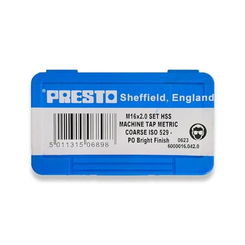 Image of Presto M16 x 2.0 HSS Metric Hand Tap Set (Pack of 3) 6000016.042.0 from RDGTools