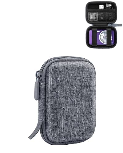 Image of daunke Premium Quality Digital Hard Camera Case, EVA Material, Waterproof & Anti-Scratch, Portable - Compatible with Sony/Nikon/Canon/Samsung/Fujifilm - Case Only (Grey)