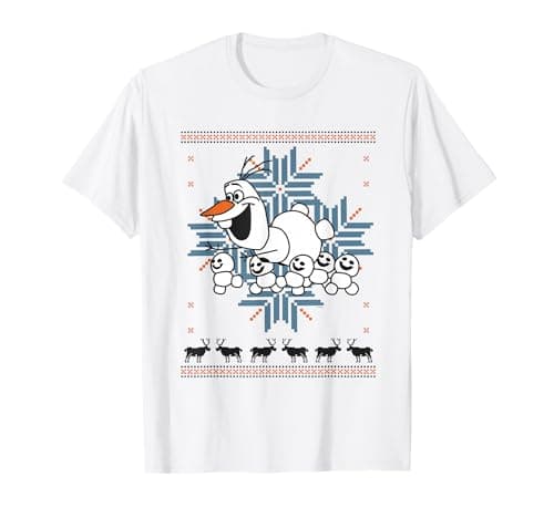 Image of Frozen Christmas Olaf And Snowmens T-Shirt