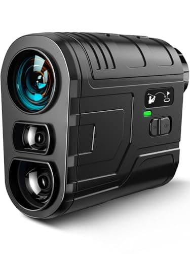 Image of GLXY Golf Range Finder with Slope Switch, Flag Pole Locking, Vibration reminder, 1200 Yards Rechargeble golf rangefinder for golfer, 7X Magnification,Scan Measurement function