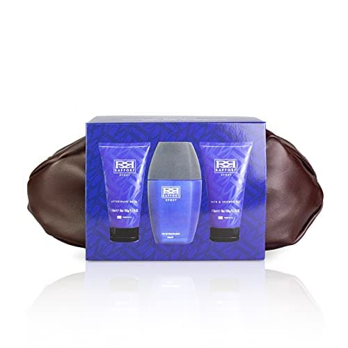 Image of Rapport Sport Wash Bag Gift Set Containing 100ml Eau De Toilette Spray and 150ml Shower Gel and 150ml Aftershave Balm