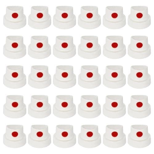 Image of 30PCS Spray Paint Caps - Professional Spray Can Nozzle | Clog-Resistant Graffiti Nozzles for Smooth Color Release | Universal Replacement for Aerosol Cans, DIY, Street Art