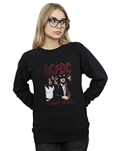 Image of AC/DC Women's Highway to Hell Sweatshirt Small Black