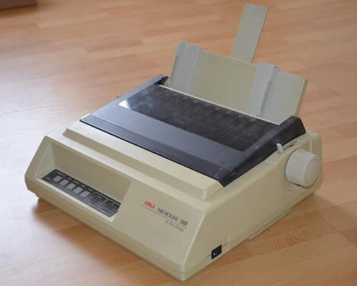 Image of OKI Microline 380 - Printer - B/W - dot-matrix - 360 dpi x 360 dpi - 24 pin - up to 240 char/sec - parallel - AC 230V
