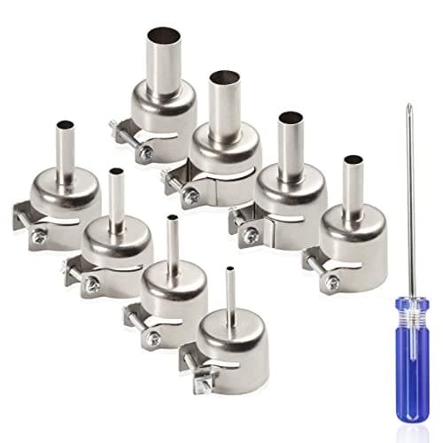 Image of SPEEDWOX 8 Pcs Heat Gun Nozzles Kit Replacement Kits for 850 Series Hot Air Soldering Station Air Pump Type Repair Tools Hot Air Gun Accessories Tools(3/4/5/6/7/8/10/12mm)