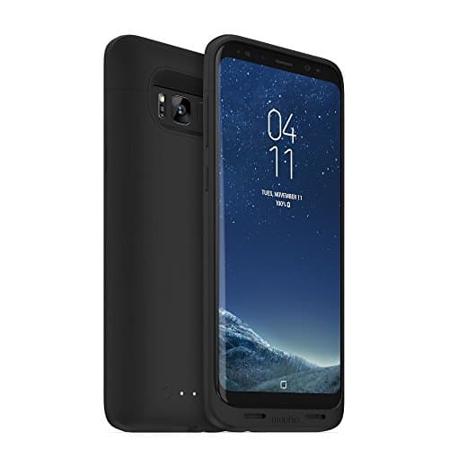 Image of Mophie Juice Pack Battery Case – Samsung Galaxy S8 Plus – 3,300 mAh Built-in Battery – Wireless Charging – Black