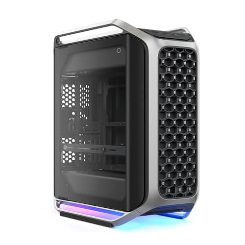 Image of Cooler Master Cosmos Alpha Full Tower ATX PC Case - Flagship Curved Aluminum Frame, Powerful 200mm Dual Suction Fans, Fits 400mm GPUs & 420mm Radiators, ARGB Frame