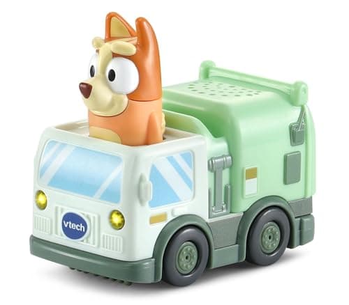 Image of VTech Toot-Toot Drivers Bingo Garbage Truck, Interactive Toddler Toy for Pretend Play with Lights & Sounds, Bluey Toy, Suitable for Ages 12 Months, 2, 3, 4 Plus Years, English Version