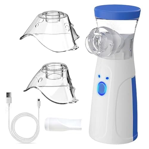 Image of Nebuliser Machine for Kids Adults, Ultra Quiet Design, Easy Clean Personal Humidifier for Home, Travel, Bedroom Use Blue