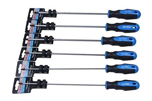 Image of US PRO 6PC Extra Long Star TORX Screwdrivers B1521