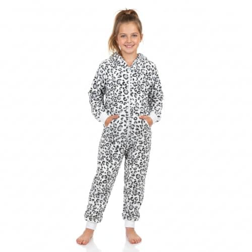 Image of A2Z 4 Kids Girls Boys Leopard Snow Jumpsuits Soft - E.Soft Leopard Snow 13
